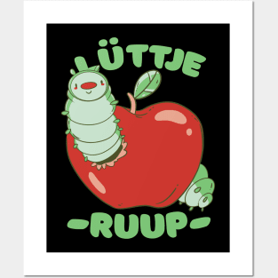 Lüttje Ruup Low German Small Caterpillar Posters and Art